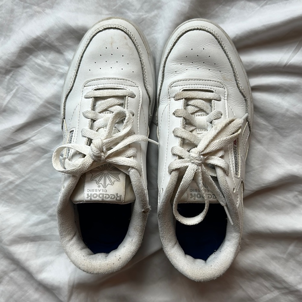 White Reeboks - Picture 2 of 3